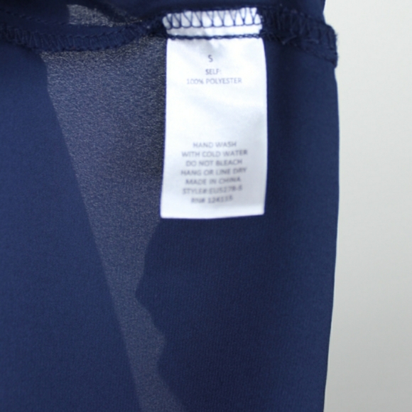 Anthro Elodie Blue Sleeveless Blouse Small - Picture 6 of 6